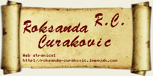 Roksanda Curaković vizit kartica
